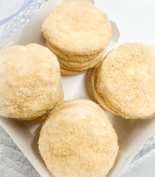 Classic Filipino silvanas with cashew meringue, buttercream, and cookie crumbs